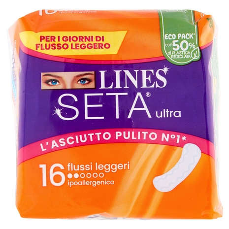 Lines Seta ultra flussi leggeri 16 pz